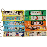 One Piece Anime Embroidered Lanyard & Keychain