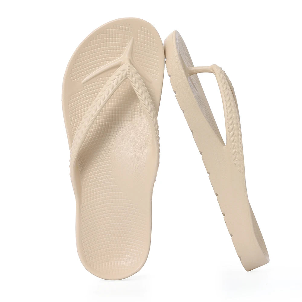 Crestar Women's Orthopedic Flip Flops Summer New EVA Sandals For Plantar Fasciitis Relief Comfort Unisex Non-slip Beach Slippers