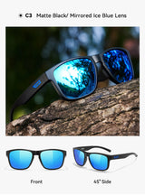 KDEAM XXL Size Men's Polarized Sunglasses Outdoor Sports Goggles Overall Width 155mm Extra Large Sunglass