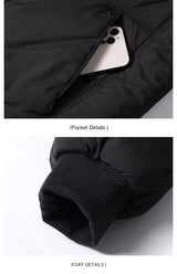 Men's Casual Baseball Collar Warm Cotton Jacket
