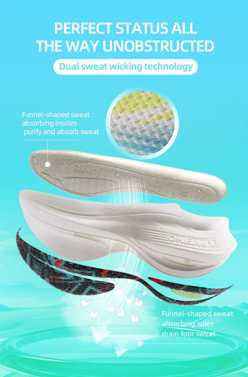 ONEMIX Beam New Arrival Training Running Shoes for Men Full Sole Nylon Plate Sport Shoes Breathable Summer Female Jogging Shoes