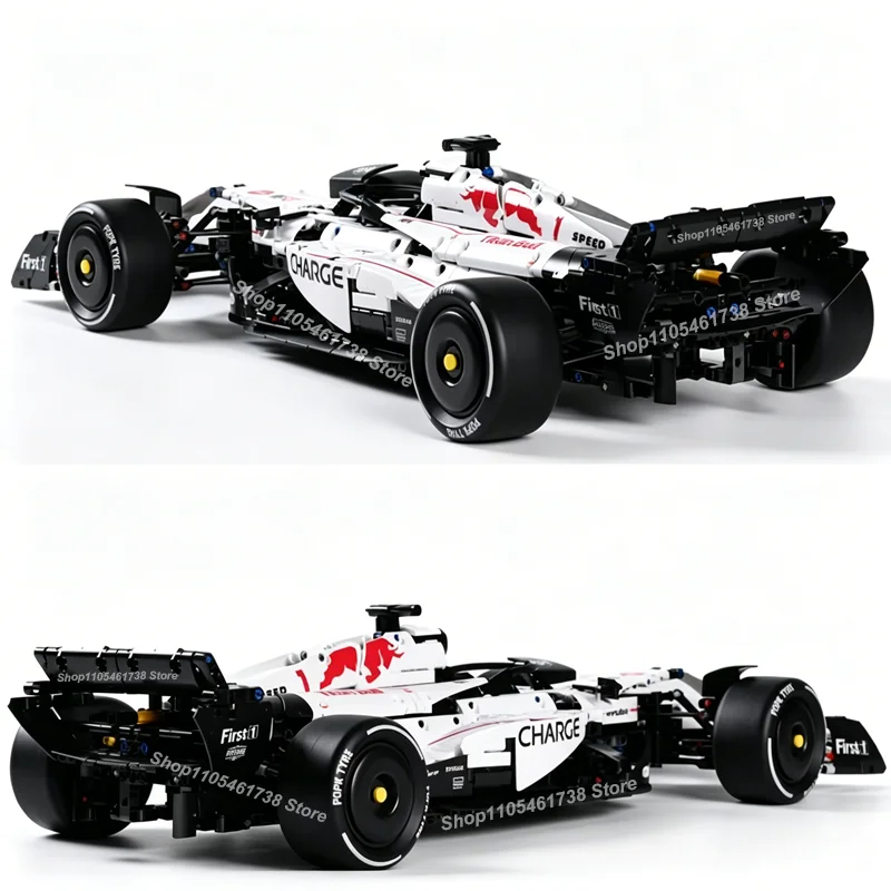 2026 NEW MK6025 Technical Classic Performance 1900+Pcs RB21 White Sports Car Building Blocks MOC DIY Assembly Model Boy Toy Gift