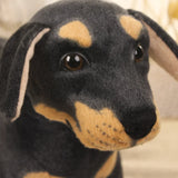 Lifelike Dog Plush Toy 70cm Giant Realistic Animals Stuffed Rottweiler Dog Plush Toys Home Decoration Gift For Children