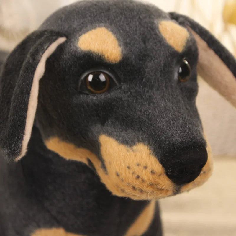 Lifelike Dog Plush Toy 70cm Giant Realistic Animals Stuffed Rottweiler Dog Plush Toys Home Decoration Gift For Children