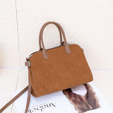 2026 Fall Winter Suede Leather Spacious Crossbody Tote Bag Simple Commuting Handheld Single Shoulder Bag Premium Women's Handbag
