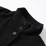 Fashion Short Woolen Coat Women Stand Collar Single-breast Full Sleeve Loose Pocket Jacket Female 2026 Autumn Solid Lady Outwear