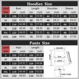 Womens Clothing Autumn Winter Hoodies Pants Fashion High Quality Aesthetic Luxury Brand Designer Streetwear Pants Sets for Women