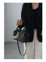 Women's Nylon With Genuine Leather Zipper Tote Lightweight Soft Travling Bags Versatile Style Handbag Different Colors And Size