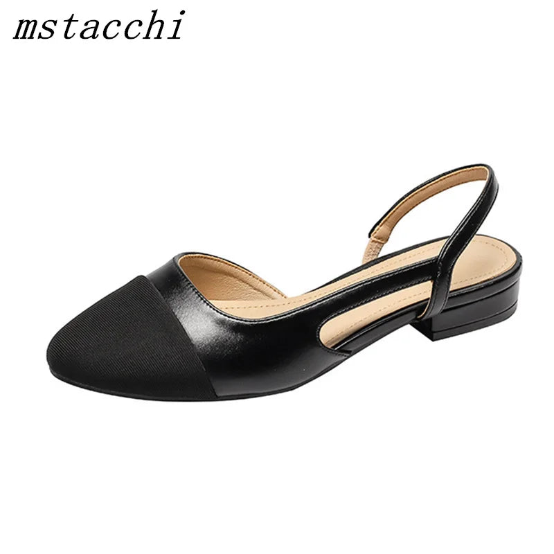 Women's Elegant Flat Sandals | Mixed Color Comfort Shoes
