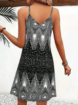 Women's V-Neck Spaghetti Strap Summer Dress