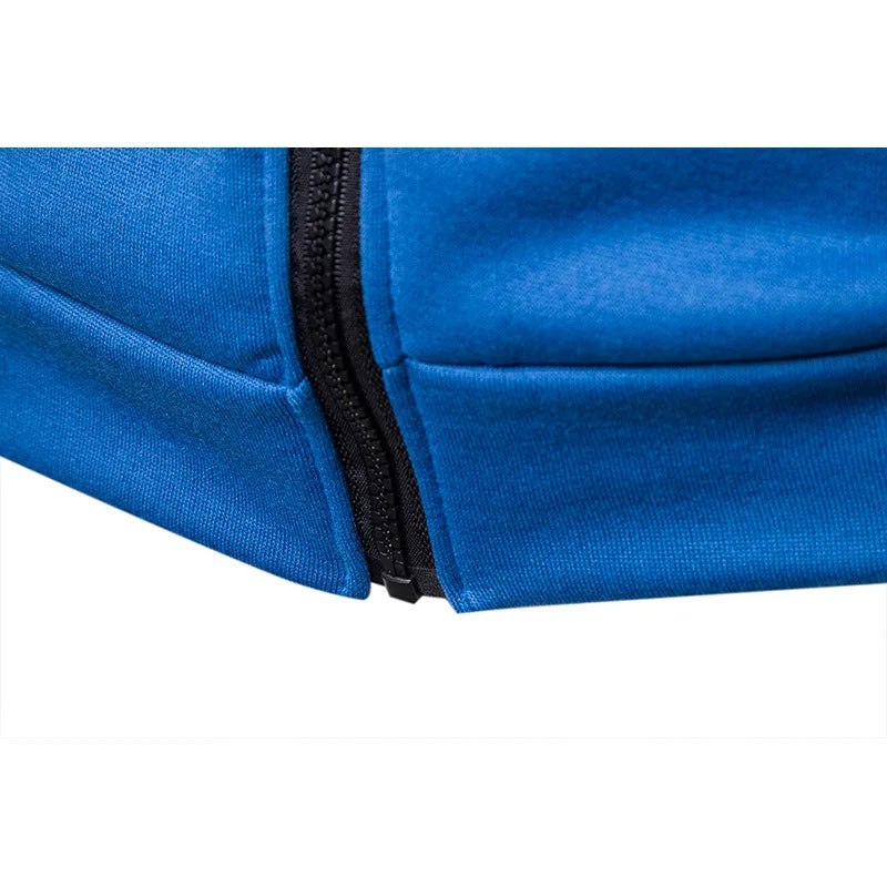 Men’s Slim Fit Polka Dot Zip Hoodie