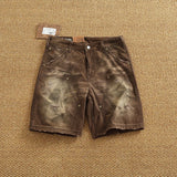 Men's Vintage Washed Cargo Shorts | Textured Cotton