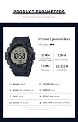 Casio Men’s Heavy Duty Digital Watch – 10-Year Battery (AE-1500WHX)