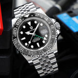 PAGANI DESIGN Men Watch GMT40mm Mechanical Watch Top Brand Sapphire Glass Stainless Steel Waterproof Clock RelogioMasculino Gift