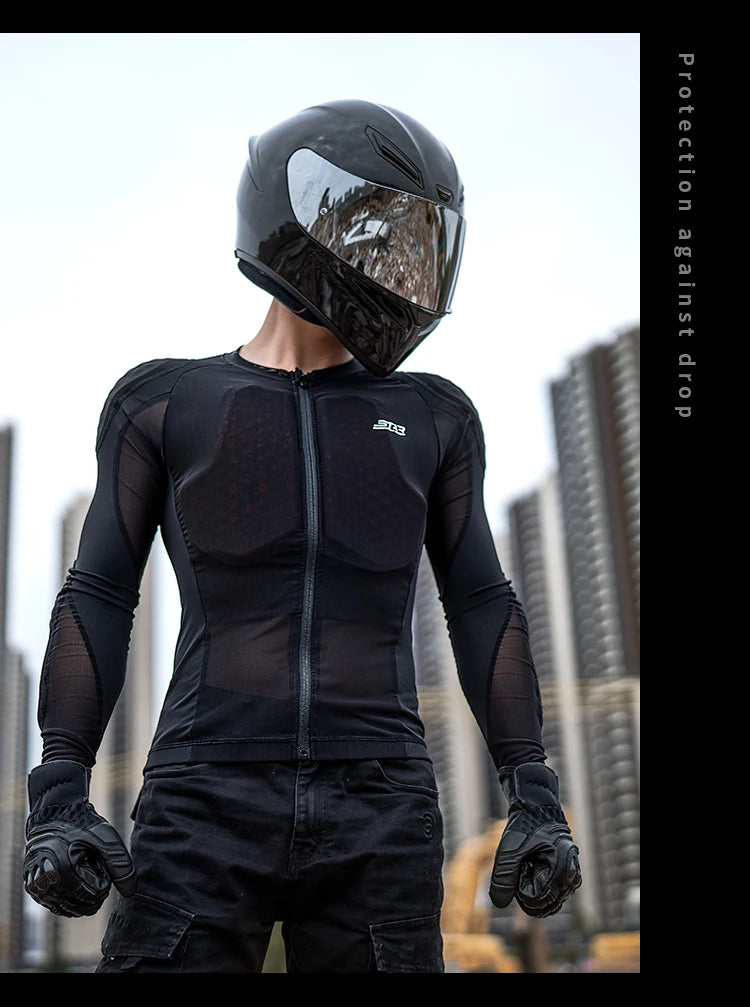 Summer Men Motorcycle Soft Armor Jacket CE Level 2 Moto Body Armor Clothing Male Motocross Protection Riding Protective Gear
