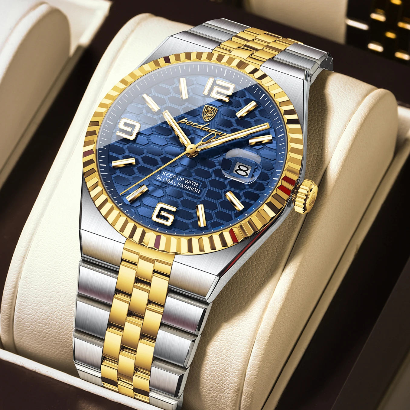 POEDAGAR 839 Men's Luxury Quartz Watch | Luminous & Waterproof