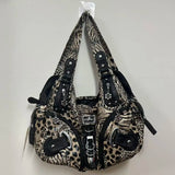 Women Handbags Fashion Leopard Shoulder Bag Large Tote Top-handle Shopping Pack Multifunctional Satchel Lady Hobos  Big Purse
