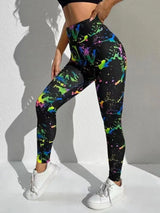 Women's 3D Tie-Dye Seamless Push-Up Leggings