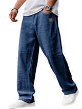 Men's Loose Fit Cotton Straight-Leg Pants