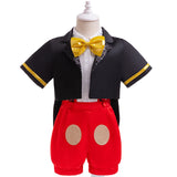 Mickey-Inspired Baby Cosplay 3-Piece Set