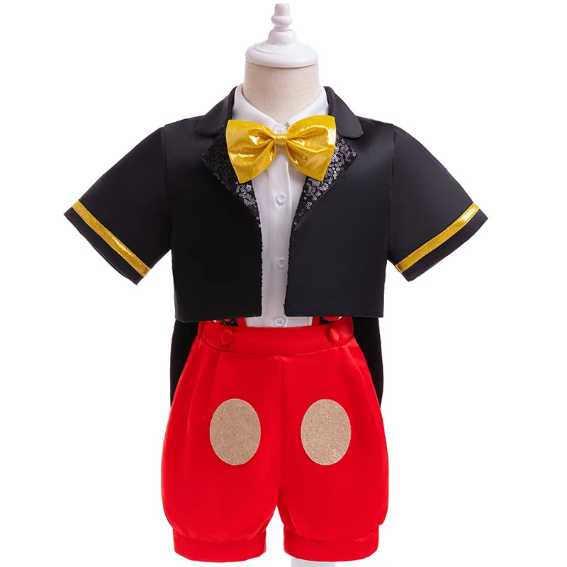 Mickey-Inspired Baby Cosplay 3-Piece Set