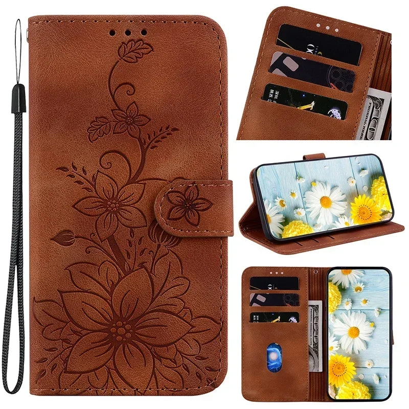 Motorola Moto Magnetic Faux Leather Wallet Phone Case