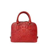 Genuine Crocodile Leather Shell Bag for Women