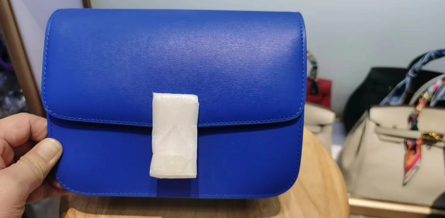 Women’s Genuine Leather Shoulder Bag 2025 Trend Brand Small Square Bags Luxury Designer Handbag Fashion Messenger BagsTofu Bags