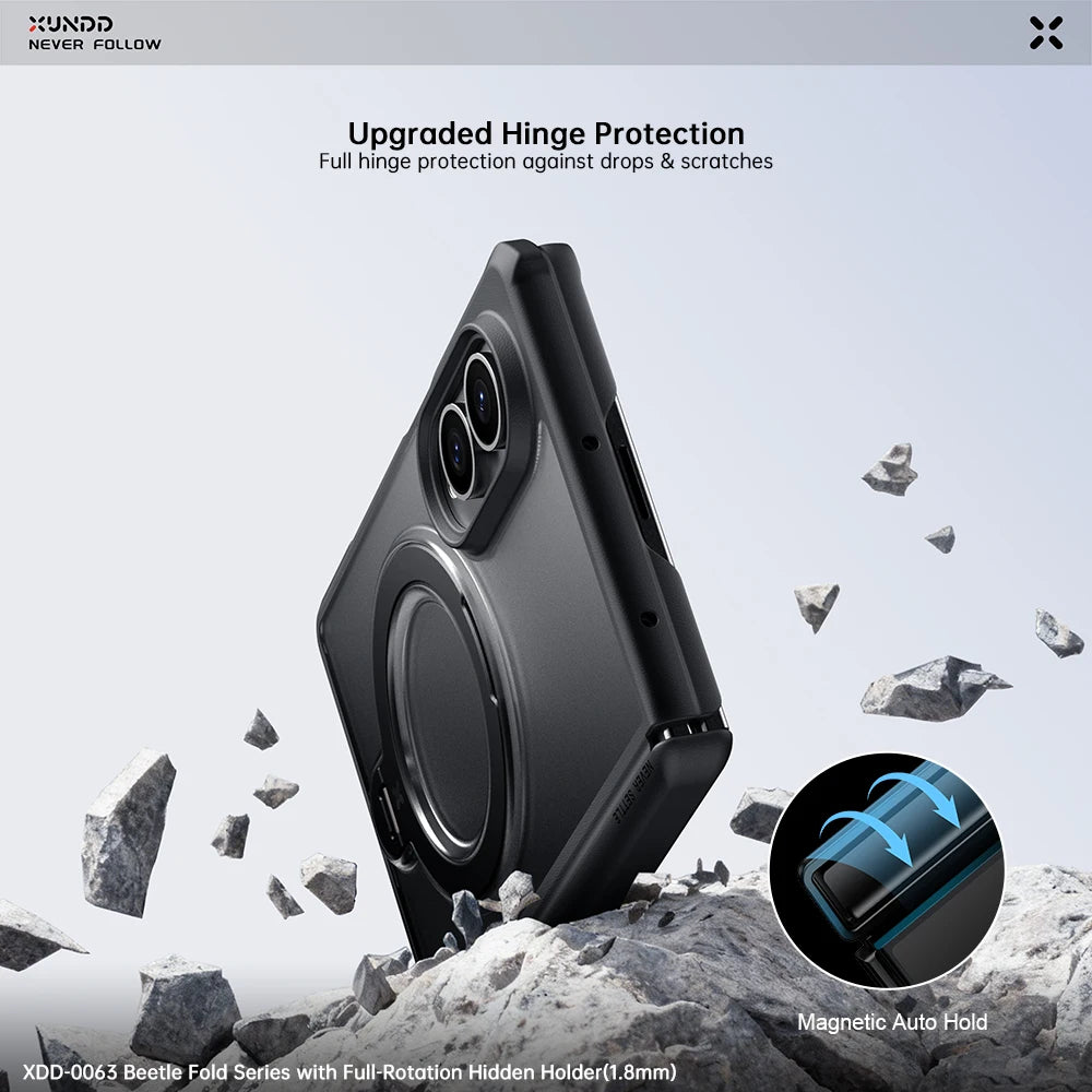 XUNDD Galaxy Z Fold 8 Case with Hinge Protection