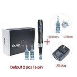 Dr pen Ultima M8 With 22 Cartridge Wireless MTS Derma Microneedle Pen Kit Professionals Use Beauty Machine Needle length 0.25 mm