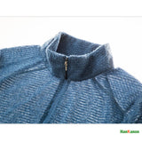 Men's Half-Zip Stand Collar Sweatshirt, Versatile Air Fleece Base Layer for Outdoor Camping, Hiking, Cycling