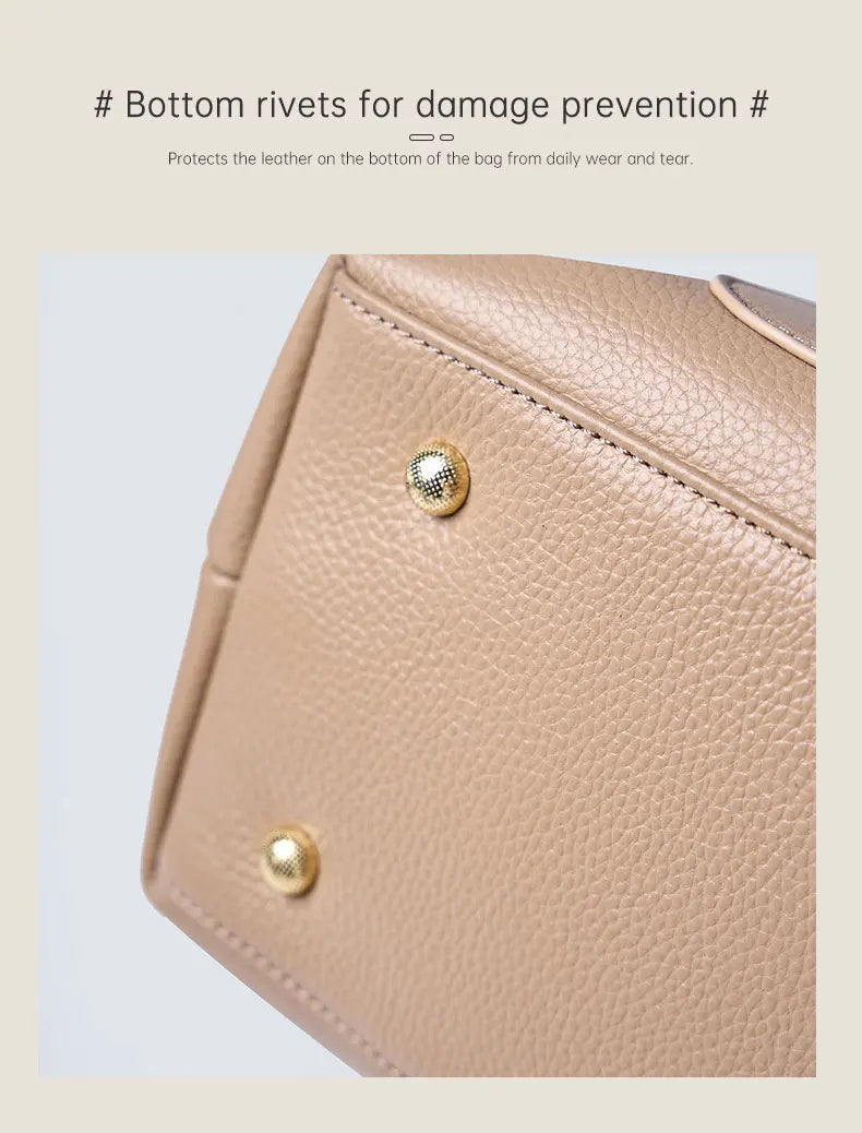 100% Genuine Leather Women's Bag Large Capacity Simple Fashion Cowhide Women Shoulder Bag Female Storage Handbag 2328