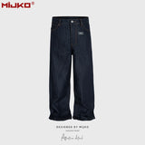 MIJKO Men's Relaxed Straight Denim Jeans – M to XXL