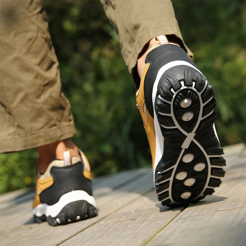 SNORW Men's Microfiber Casual Sneakers | All-Season Style