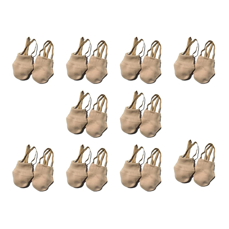 Rhythmic Gymnastics Half-Sole Dance Shoes – 10 Pairs