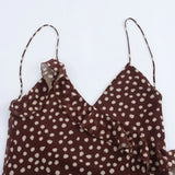 Polka Dot Layered Sleeveless Dress