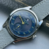 Spot goods NEW Pierre Paulin Jumping Hour Men Watch Salmon Dial Automatic St17 Mechanical Watch Vintage Date Window 38mm