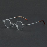 56948 Top Quality Retro Pure Titanium Glasses Frame Lady Trend Small Size Round Optical Eyeglass Frame Men Fashion Clear Eyewear