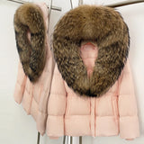 Premium Natural Fur Trim Down Jacket