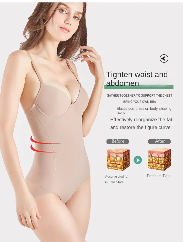 Underwire White Bodysuit Shaper – Silky Stretch Medium Control Shapewear