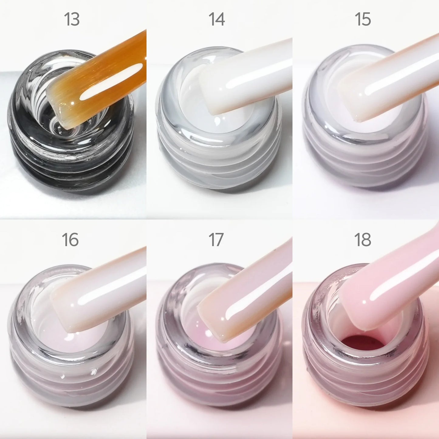 CANNI HEMA-Free Gel Polish Kit | Jelly, Nude & Rubber Base