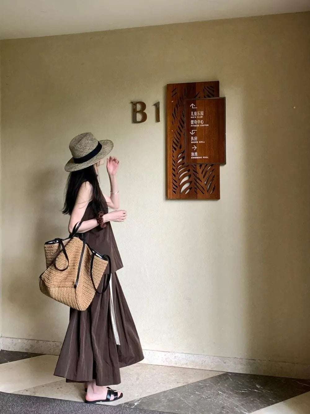 Fashion Vintage Straw Baskets Bag Straw Handmade Woven Beach Bag Korean Style Large Capacity Tote Bag Women Accessory