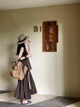 Fashion Vintage Straw Baskets Bag Straw Handmade Woven Beach Bag Korean Style Large Capacity Tote Bag Women Accessory