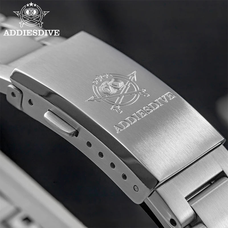 ADDIESDIVE 2025 New Men’s Luxury Quartz Watch AD2521 Ultra-Thin Sapphire Glass BGW9 Luminous 316L Steel Band 100M Waterproof