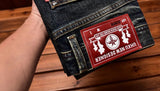 Men’s Vintage-Wash Slim-Fit Straight-Leg Jeans
