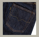 Red Tornado NOIR 21oz Selvedge Denim Straight Cut Jeans Indigo Rugged Style Men Pants