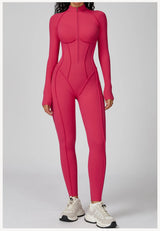 Long-Sleeved Performance Yoga Bodysuit