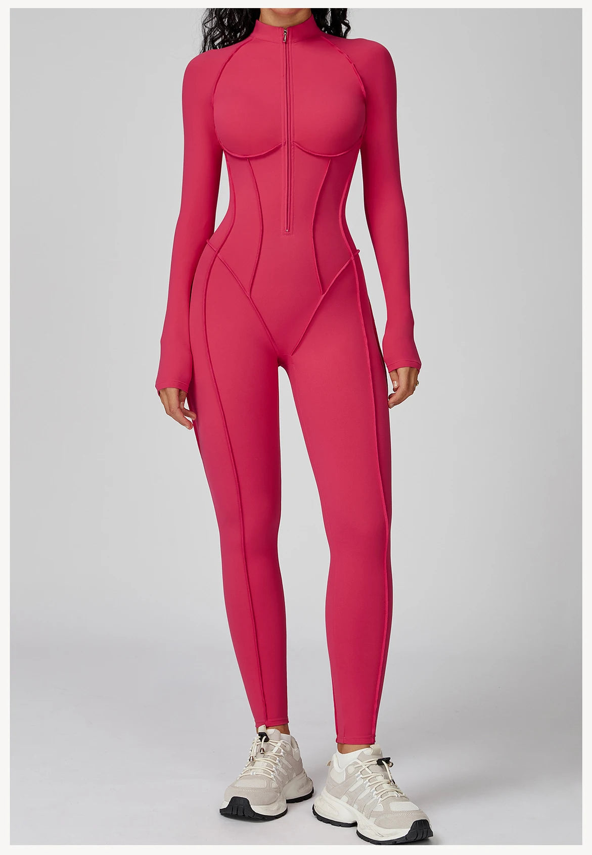 Long-Sleeved Performance Yoga Bodysuit