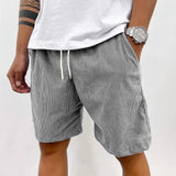 Men’s Retro Summer Shorts with Drawstring Waist