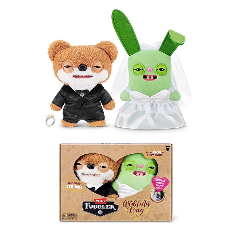 Original Fuggler Funny Ugly Teeth Monster Plush Toy Fugg Old Fogies Alley Cats Care Bears Powerpuff Girls Stuffed Plushies Dolls